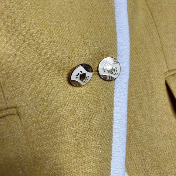 Ann Taylor Loft Yellow Blazer Women’s 6 Y2K Clueless - Picture 4 of 15